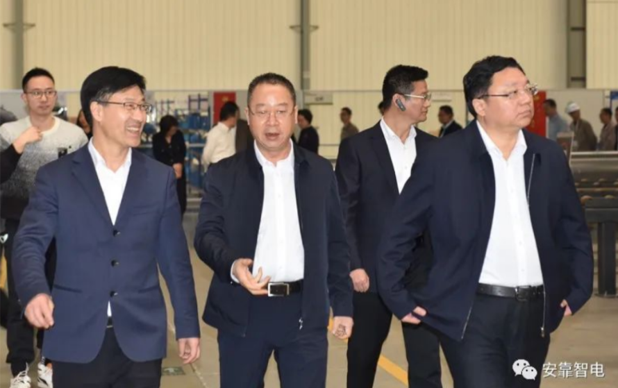 海陵區黨政代表團考察安靠智電